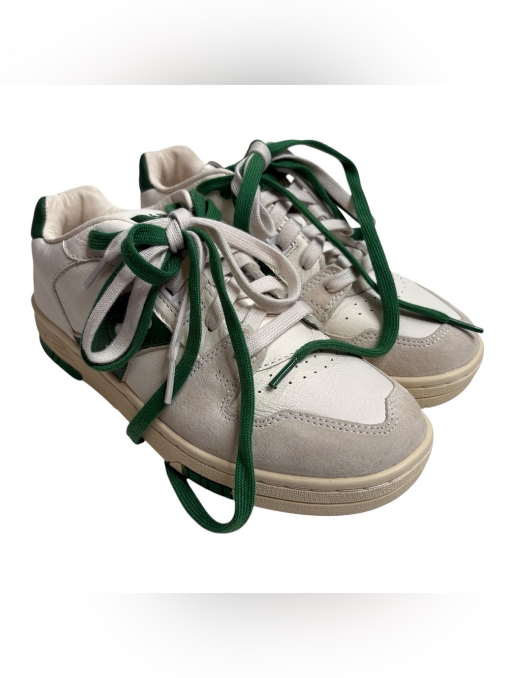 Saucony Spot-Bilt Sonic Low Premium White and Green Casual Sneakers NWOT $129